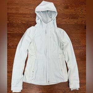 Lululemon Athletica Light Blue Fleece-Lined Running Jacket